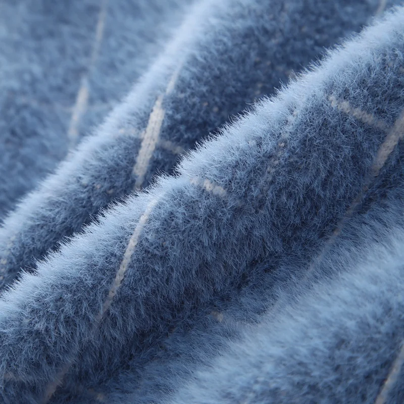 Детский Зимний пуловер B60300A в Корейском стиле, вязаный свитер с длинными рукавами и круглым вырезом