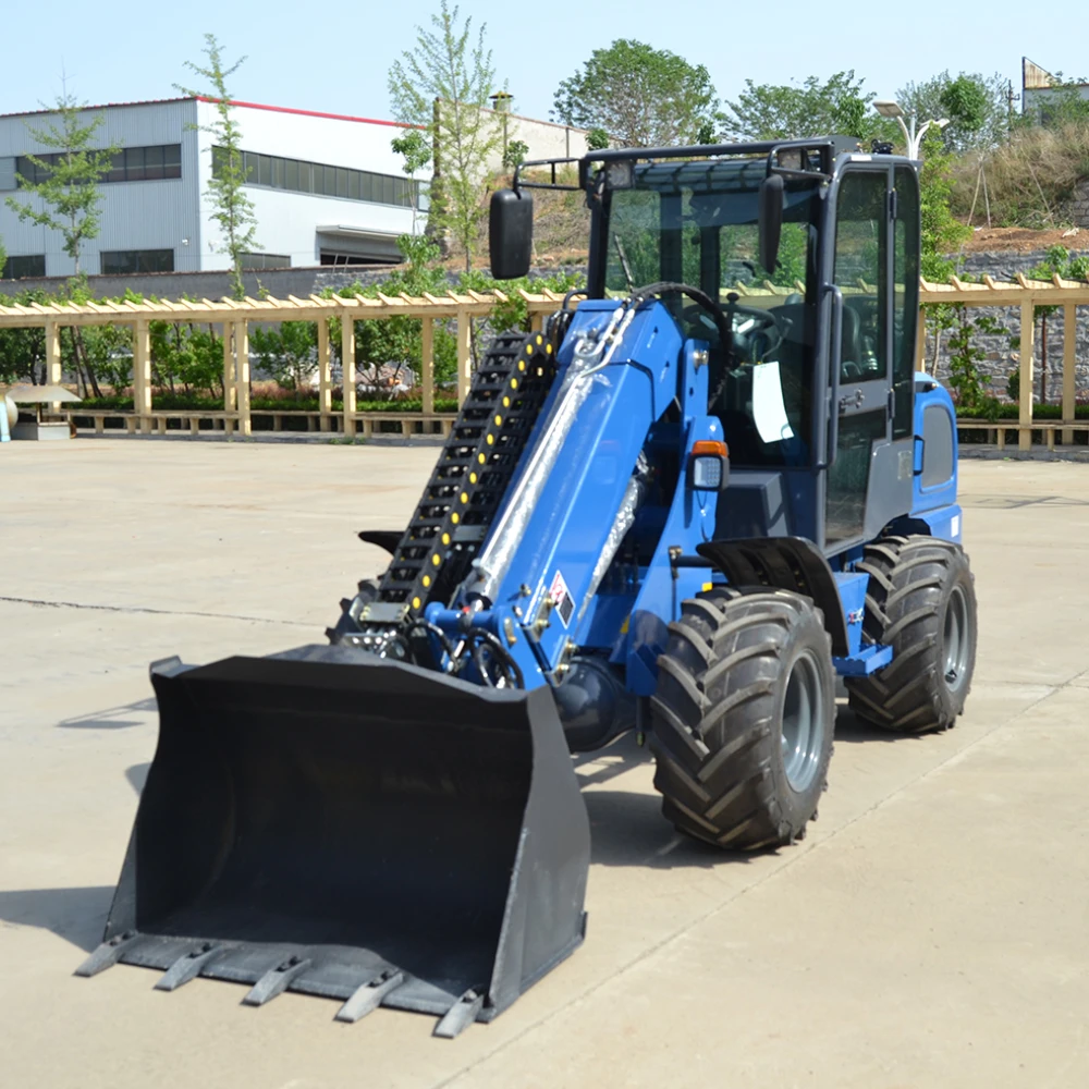 Shandong Heracles CE Approved 1 Ton Diesel Wheel Loader H280T Garden Use EPA Engine Hydraulic Cylinder Bucket 1 Year