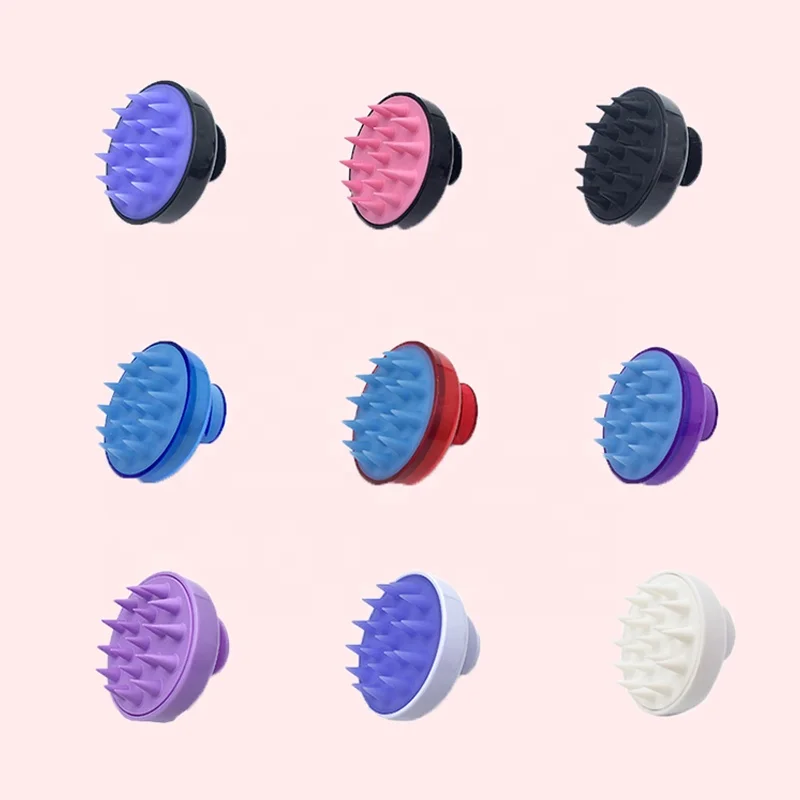 Wholesale Portable Custom Silicone Scalp Massager Hair Massage Brush