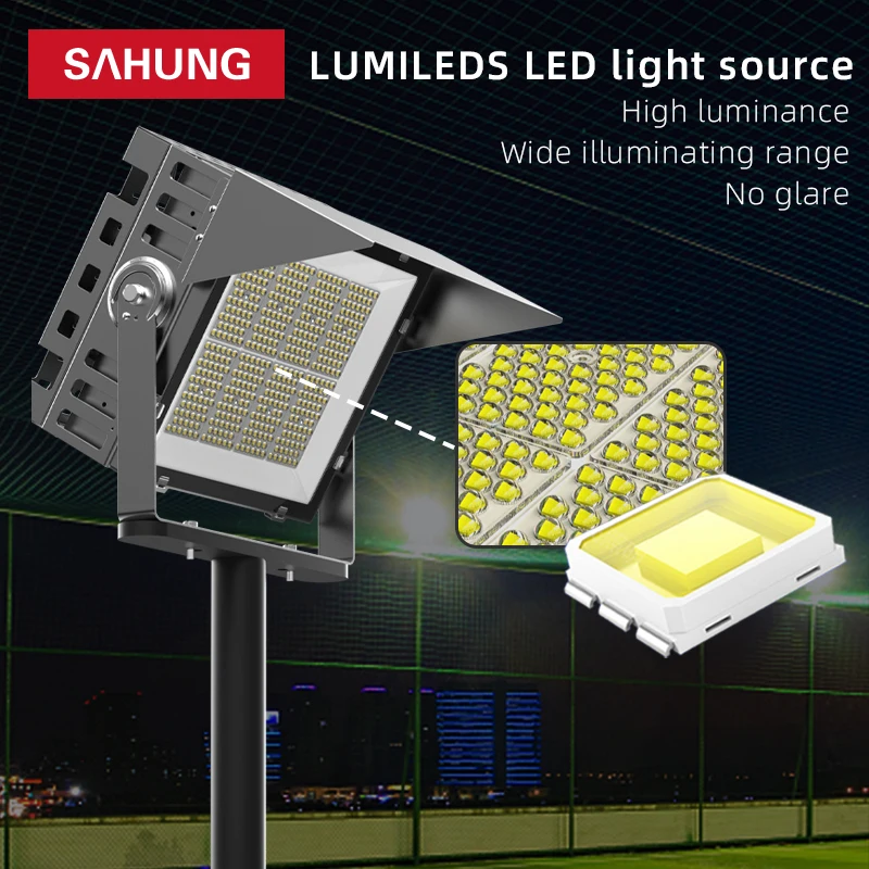IP66 High Power Led Flood Lamp 300W 400W 500W 600W 1200W For Outdoor High Lamp Mast Stadium Flood lamp