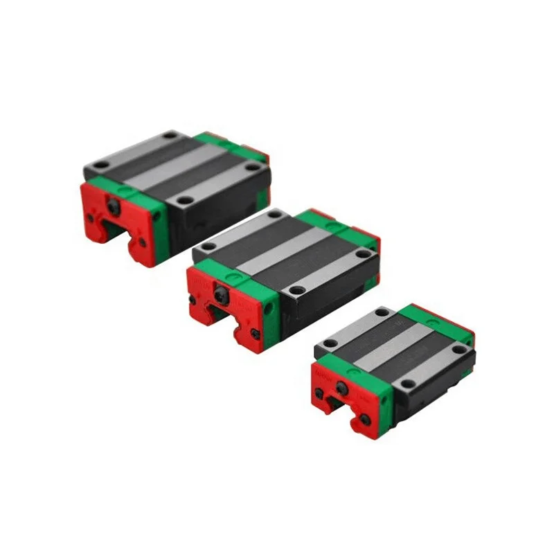 9mm 15mm 20mm 25mm Linear  Guide Rail And HgR Hgw Square  Block Bearing