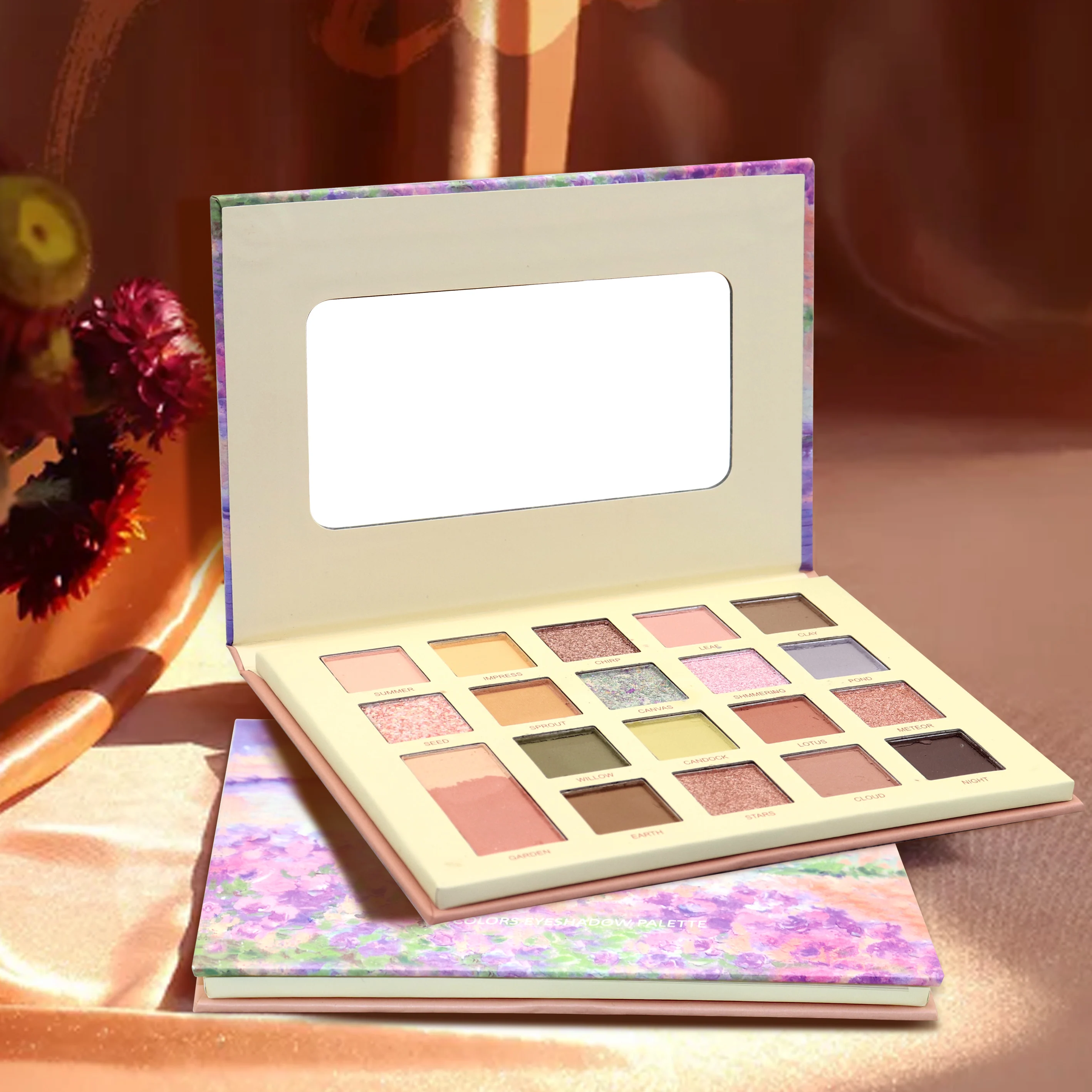 OEM New Cosmetic Glitter Eyeshadow Palette Customized Makeup for Enhanced Eye Shadow Effects