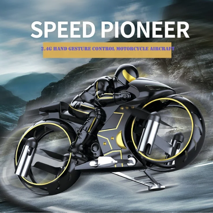 Taking Aerial Photo Mini RC Drone Toys 360 Flip Four-Axis Aircraft 2.4G Motorcycle Land&Air Dual Mode Hand Gesture RC Quadcopter