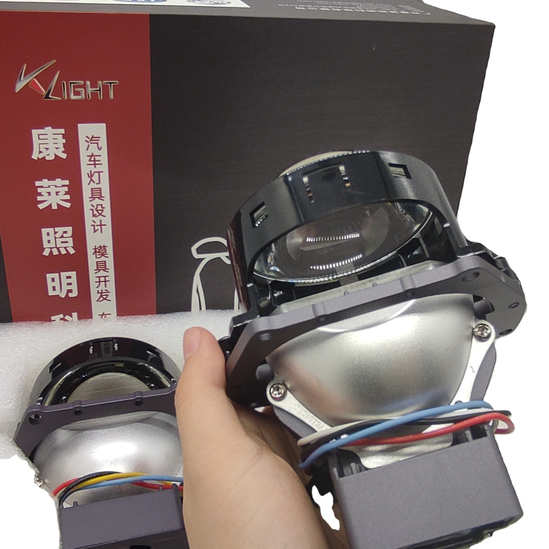 2022  3.0 Inch R8 Hyperboloid Bi-led Projector Lens For H7 Car Headlight Tuning Matrix Led Lights 7590lm