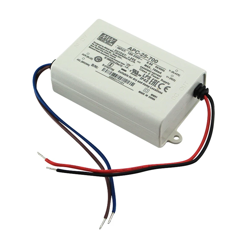 Meanwell APC-25 350mA 25W 500mA 700mA 1050mA Constant Current LED Strip Driver