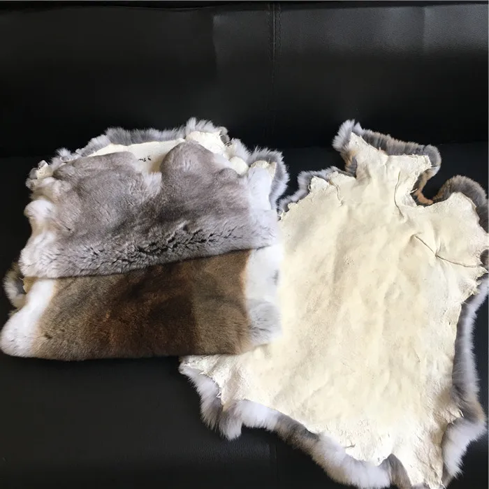  Soft dyed rex rabbit fur plate