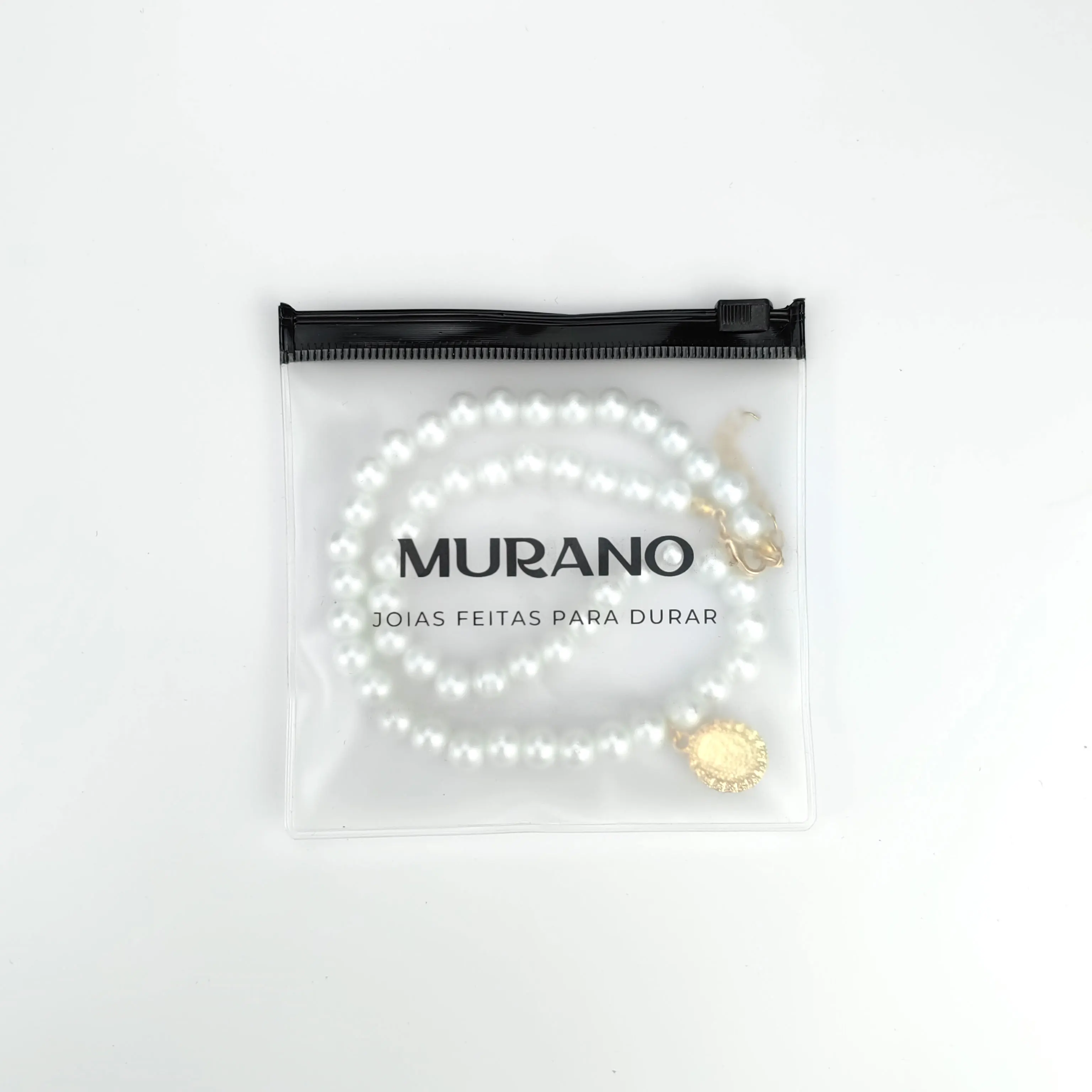 Custom Plastic Bag With Logo Clear Frosted Zipper Jewelry Pocket Dust Bags Small Packaging Jewelry Bags Pvc Jewelry Pouch