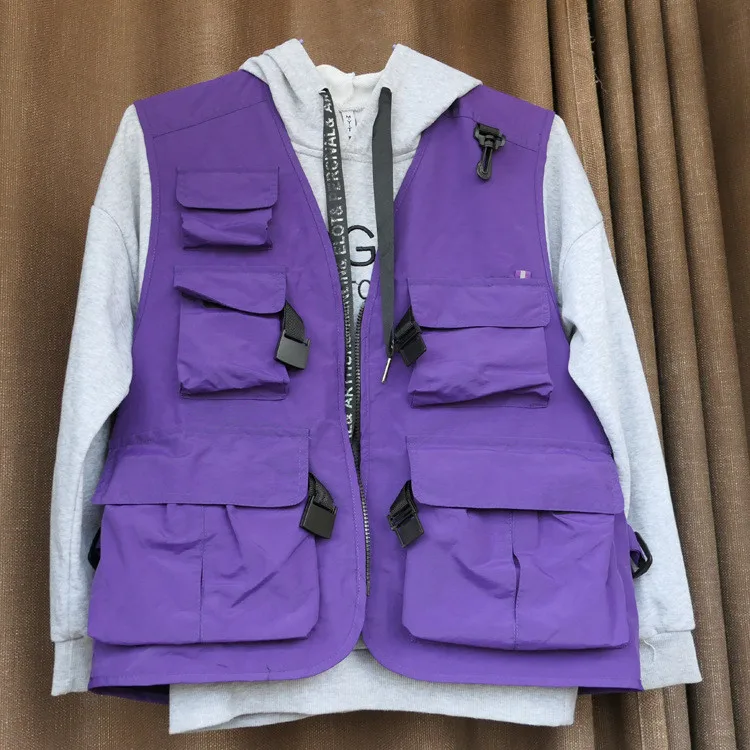 Индивидуальная рабочая одежда с несколькими карманами, мужской летний Повседневный жилет для улицы, журналиста, рыбалки для фотосъемки