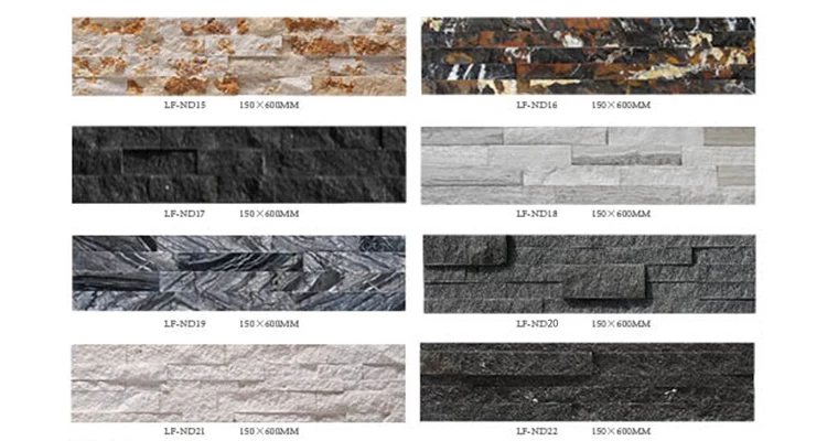 Wholesale Decorative Wall Panels natural culture stone irregular slate veneer stacked wall cladding