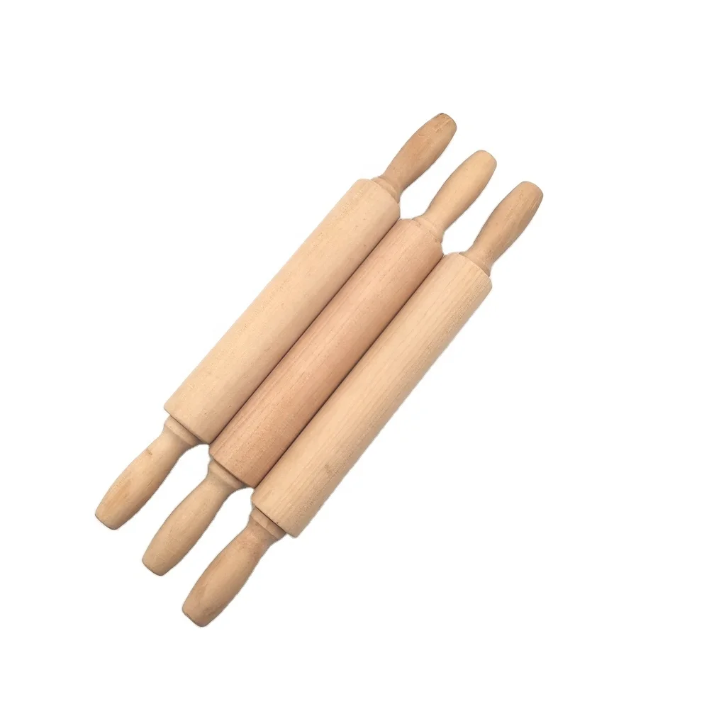 Factory wholesale wooden rolling pin kitchen baking tools for cookies