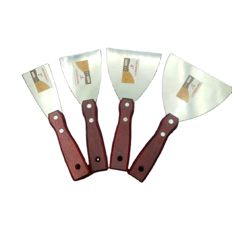 Factory Wholesale Czech handle stainless steel putty knife different  inches putty knife