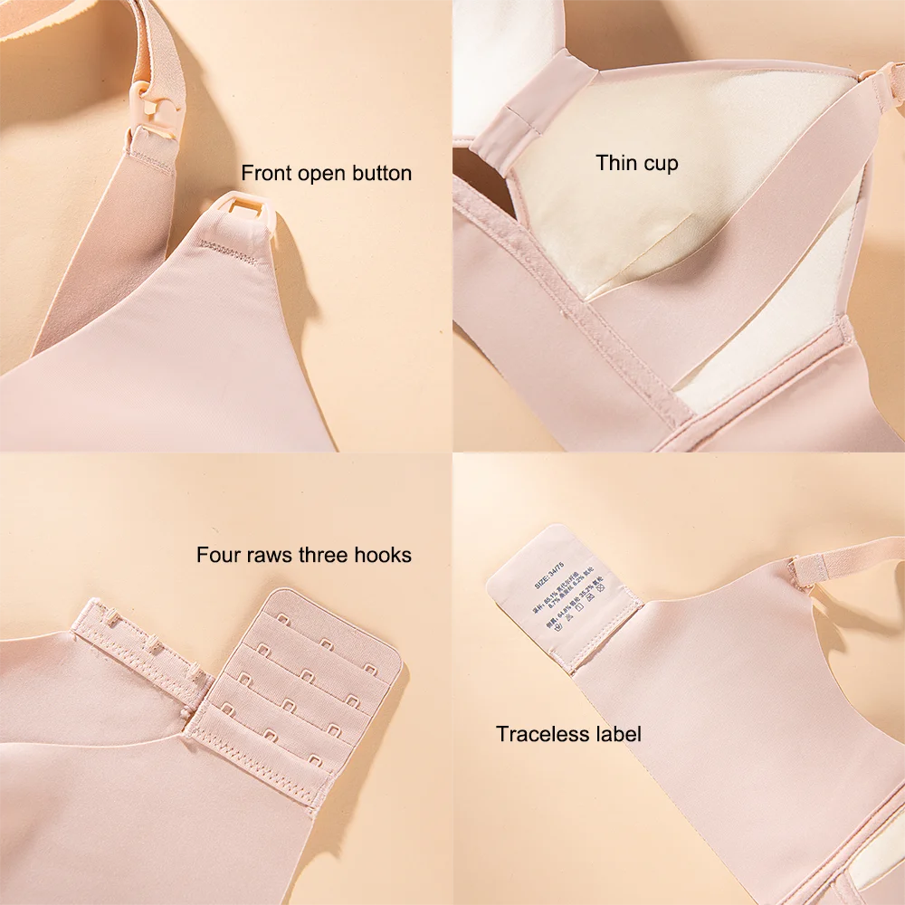 Wholesale Modal 75 95 BC Cup Sexy Hollow-out Pregnancy Woman Breastfeeding Traceless Maternity Brassiere Nursing Bra Clothes
