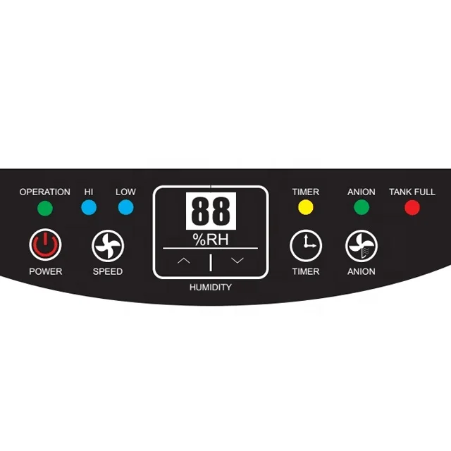 Modern design large water tank portable  home dehumidifiers 12L per day