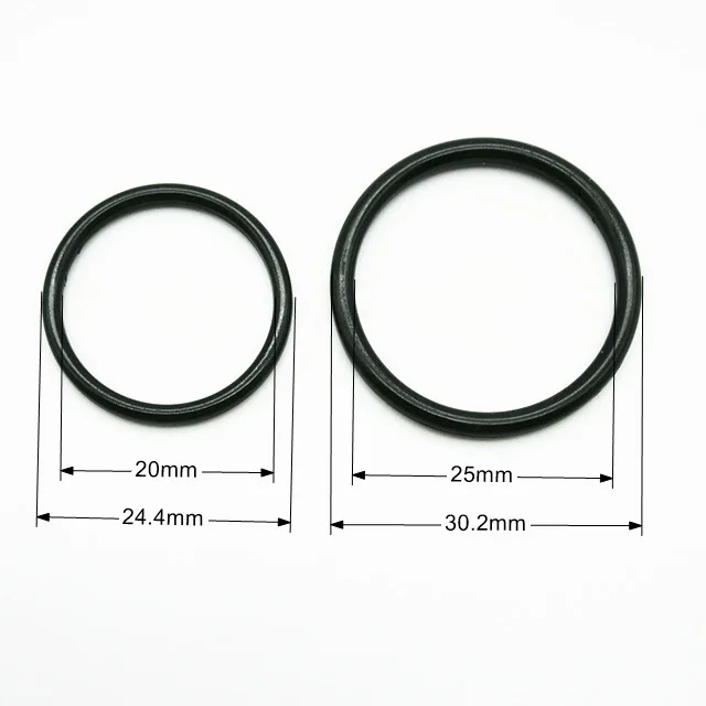 Different sizes metal O ring, alloy ring in black color, alloy big ring