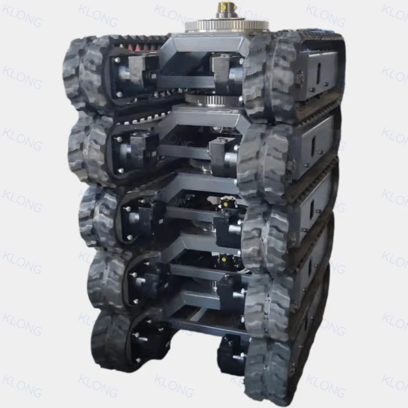 Factory OEM 1ton Rubber Crawler Track Undercarriage with slewing bearing for rotary Mini Excavator