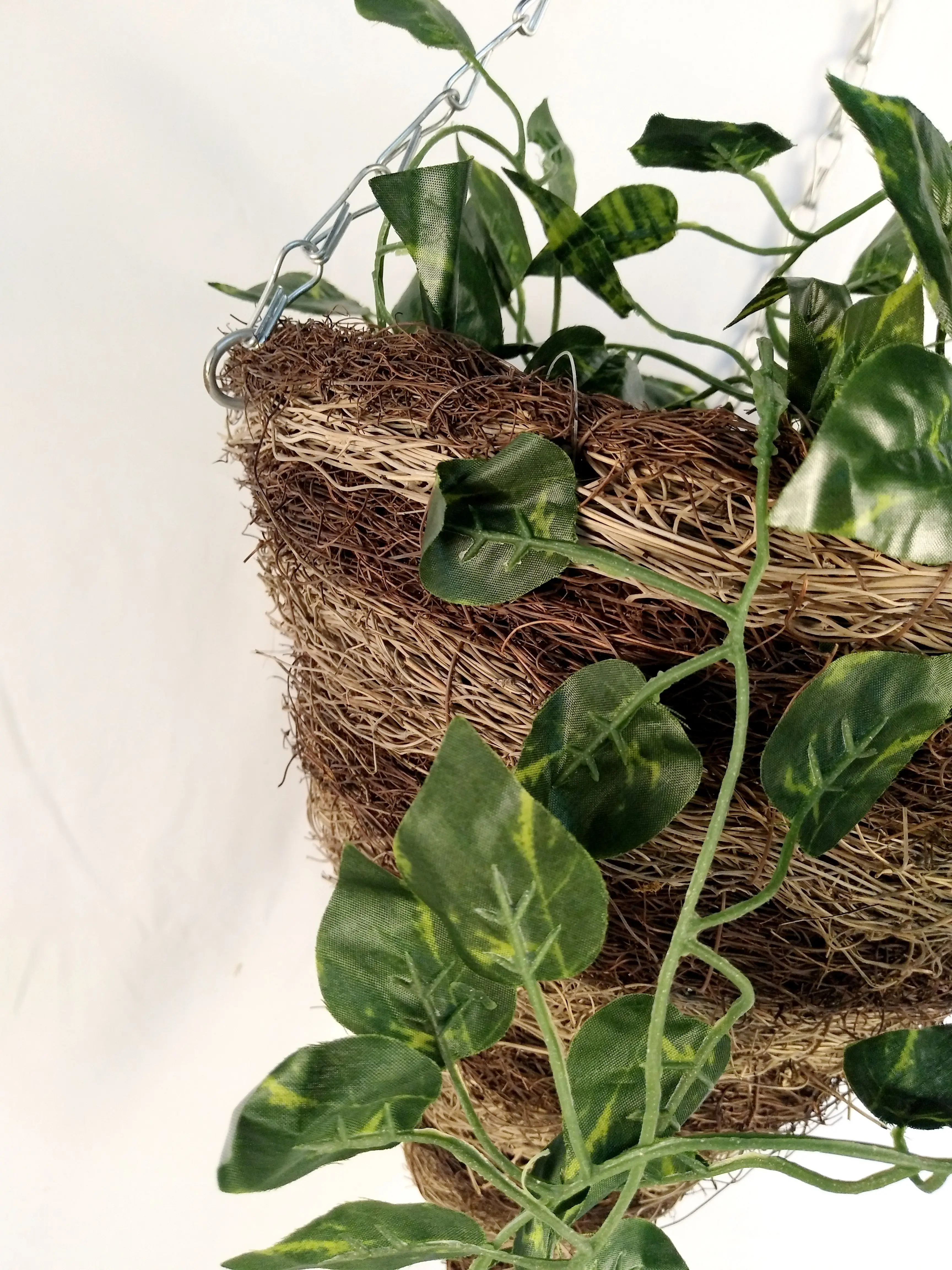 
Hot Sale Cheap Handmade Rattan Weaving Hanging Flower Basket Plant Pot for Garden Balcony Home Decoration 