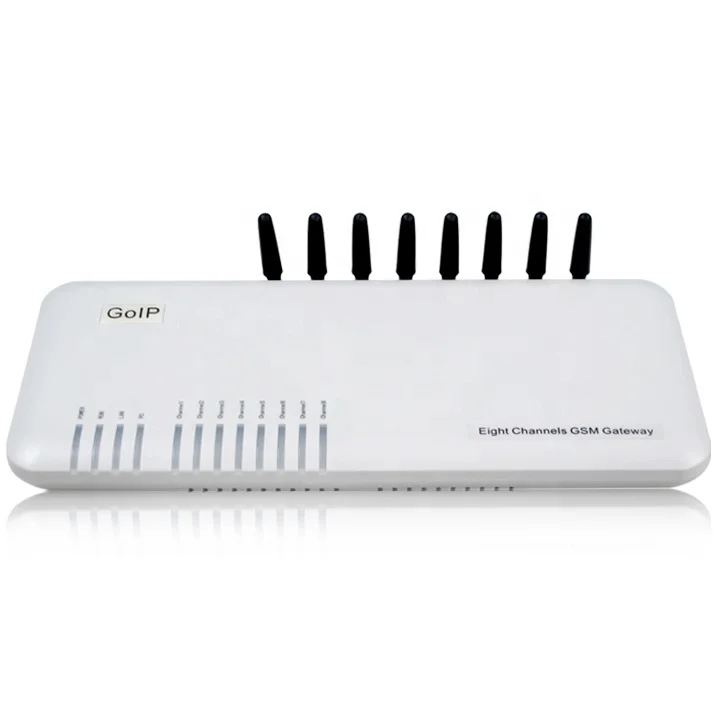 High quality voip products goip8 gsm modem 8ports voice gateway for call center call terminal bulk call