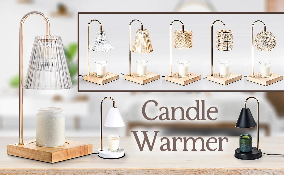 Hot Selling Artistic Sense Metal Disk Candle ROHS Warmer Control Dimming LED Candlestick Table Lamp for Outing Mate