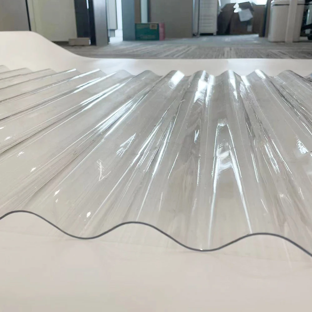 Factory Cheap Price Customized Transparent Polycarbonate Corrugated Sheet PC UV Resistant Roof Sheet