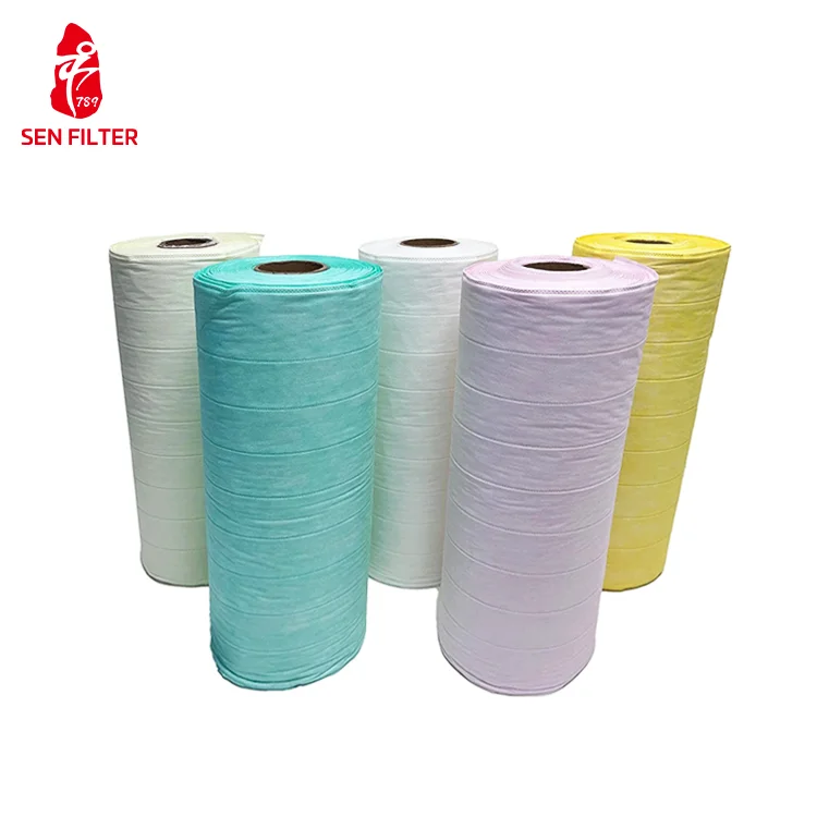 High Efficiency HVAC Air Bag Filter Pocket Type Secondary Home Use Manufacturing Plants Air Conditioning Bag Filter Medium