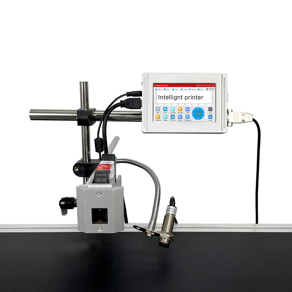 Factory hot sale Automatic TIJ inkjet batch code logo glass printing online machine expire date printer machine made in china