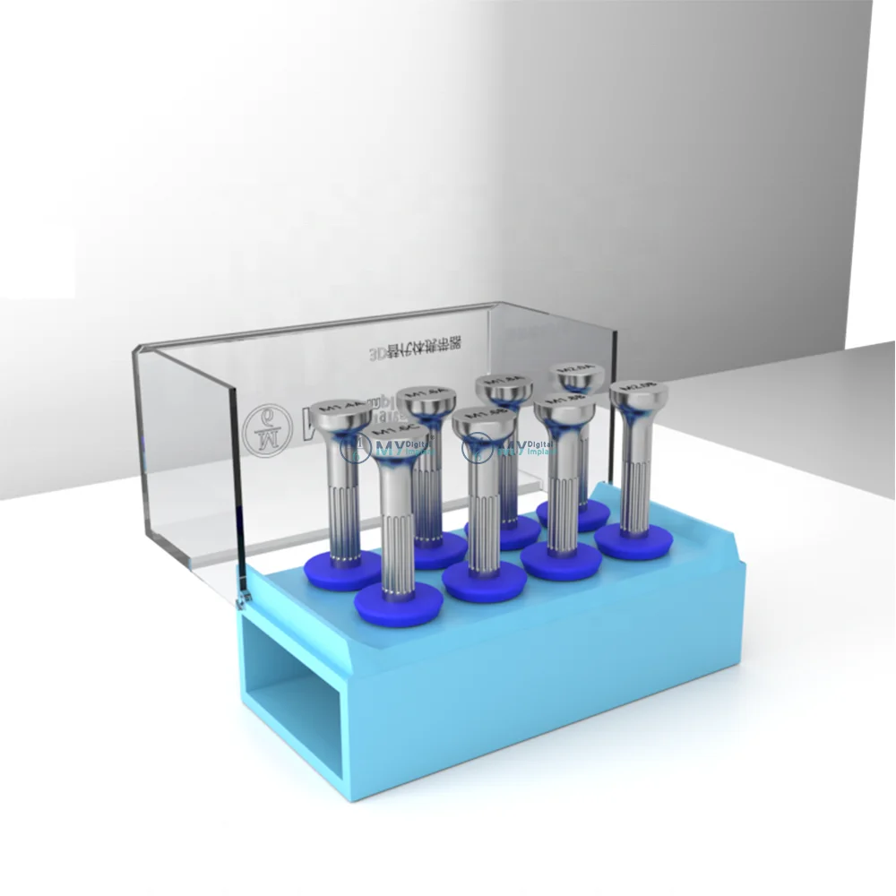 Dental lab tool carrier to install and remove digital lab analog