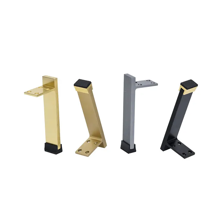 Iron Flat Chair Support Gold Brass Steel Furniture Feet BedSide Bed Chrome Cabinet Metal Sofa Leg