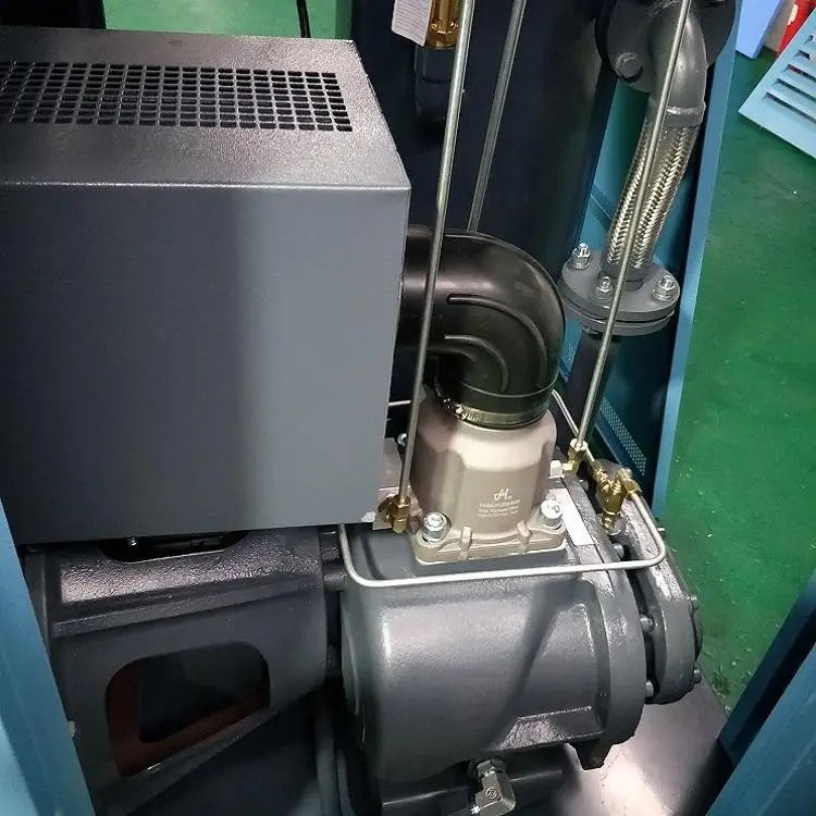 Industrial Low Noise Vsd 75Hp 55Kw Ac Power Electric 400v 50 Hz Rotary Screw Air Compressor With Ip55 Motor