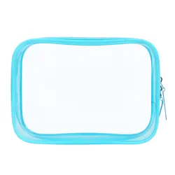 Bulk Stock Wholesale Waterproof Colorful Toiletry Travel Pouch Kit Clear Makeup Bag PVC Transparent Cosmetic Bag for Travel