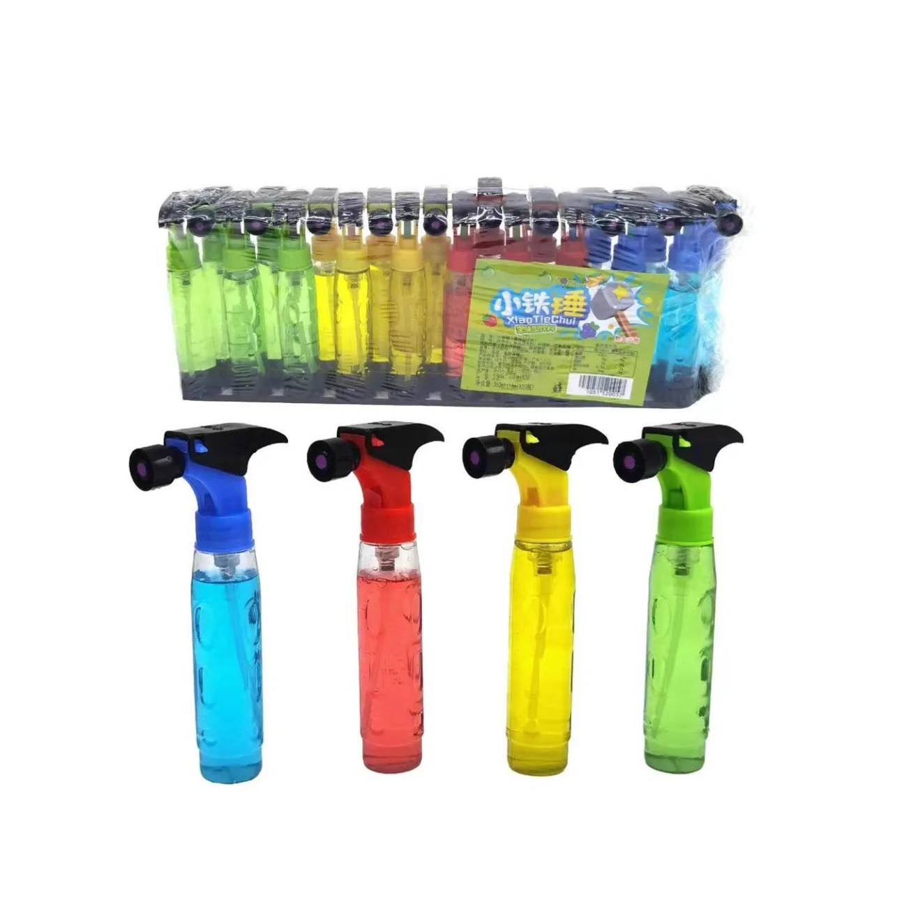 New Design Small Hammer Spraying Sugar Spray Candy Liquid Juicy Drop Candy Manufacturer Wholesale
