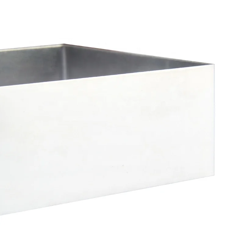 Square Shape Mirror surface Cake Tools Mold Food Grade Bakeware Stainless Steel Cake Mold