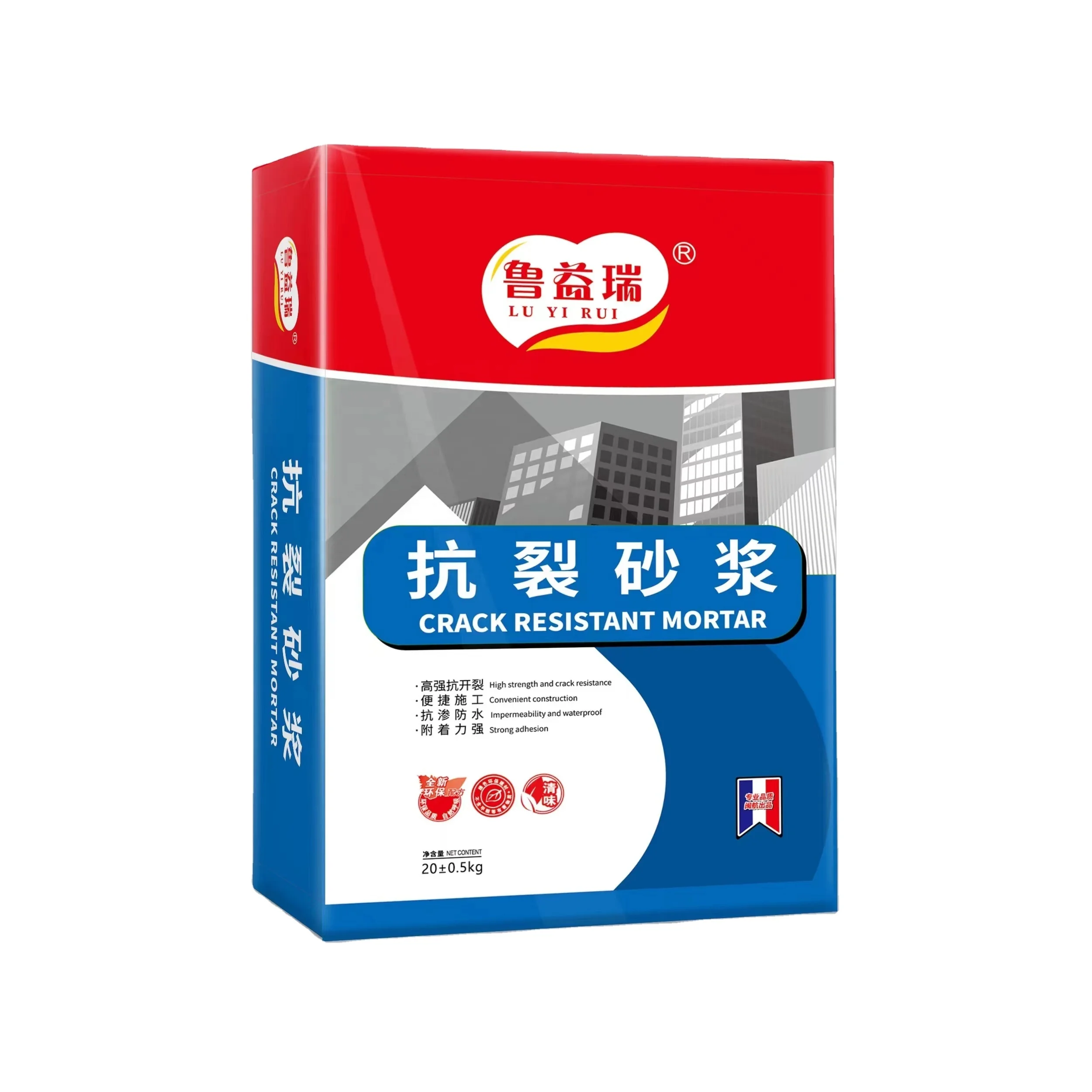 High Strength Cement Mortar for Construction Crack-Resistant Impermeability Waterproof Features Powder Appearance Floor Usage