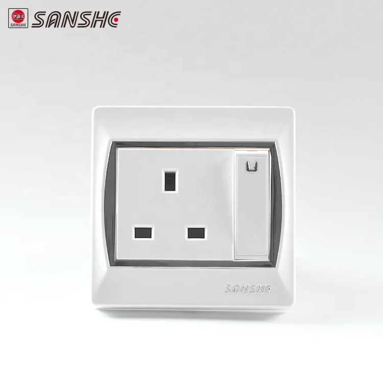 SANSHE  german type switch 16A high power 1 gang 2 way switch  Household appliances switch socket