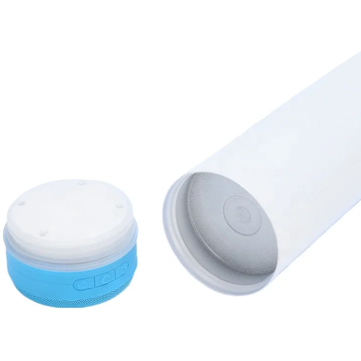 Sublimation Smart bluetooth Music tumblers 20oz wireless USB Charge straight thermos with bluetooth speaker