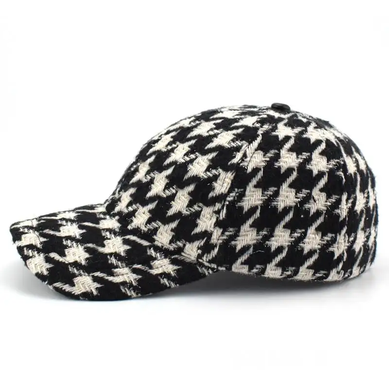 Custom Embroidery LOGO Wool Fur Warm Outdoor Wool Cap For Men Unisex Winter Gorras Baseball Hat