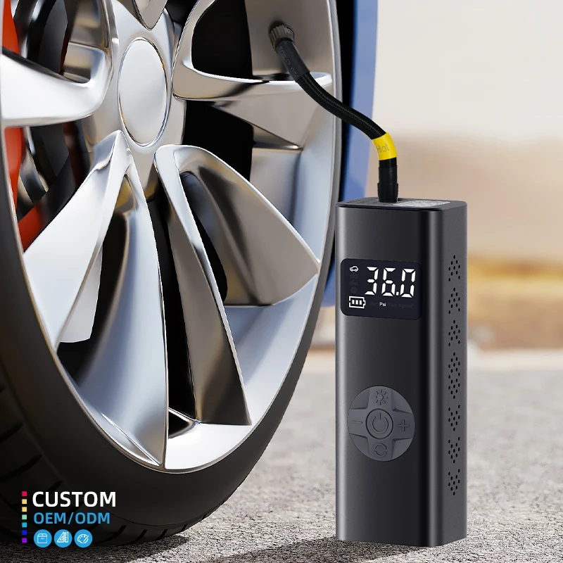 DC 12 Volt Car Portable Air Compressor Pump 120 PSI Digital Tire Inflator Car Air Compressor for Auto Car Motorcycles Bicycles