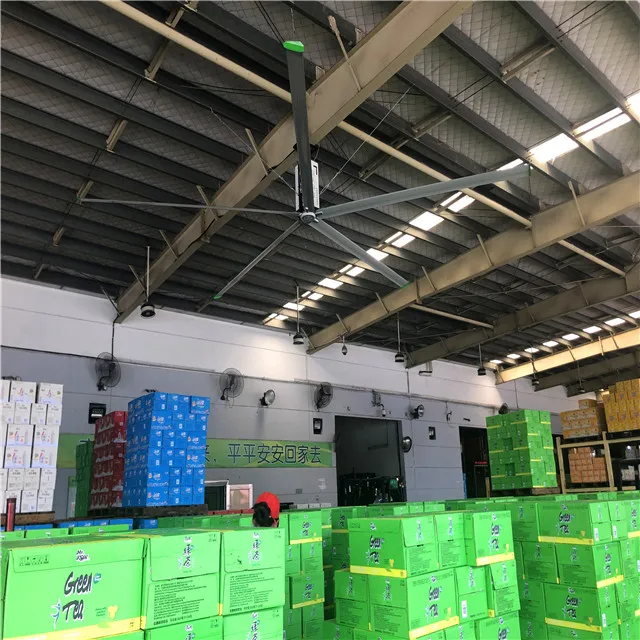 
7.3M industrial big ceiling fan in workshop 380V/220V 