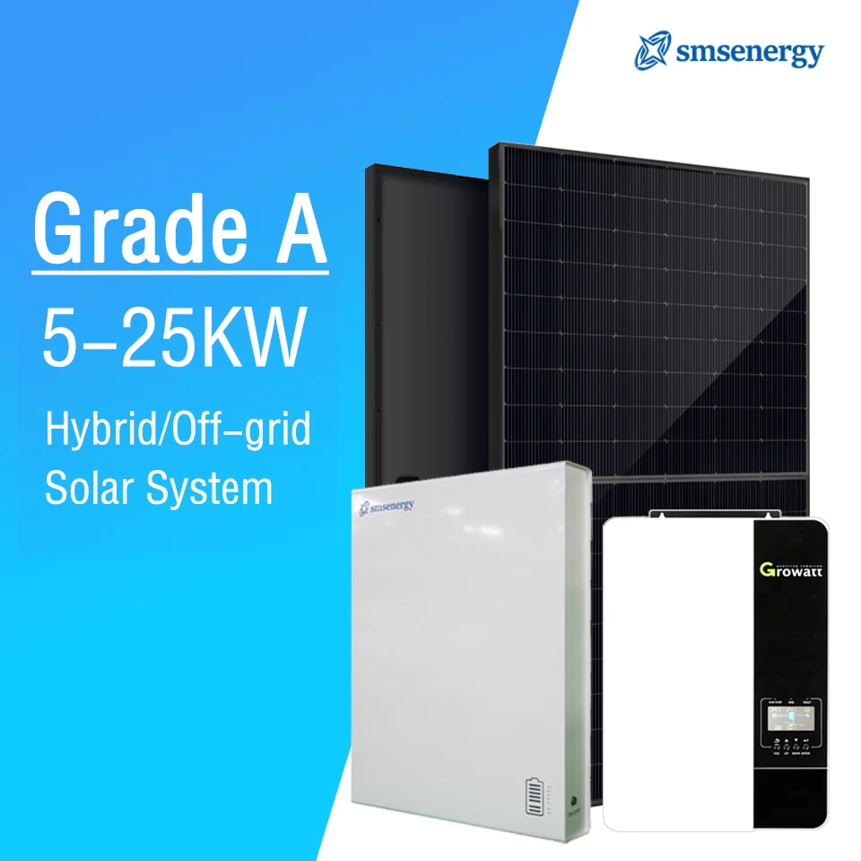 SMS Energy 3Kwh 5Kwh 8Kwh 10Kw 20Khwh 25Kwh Battery For Pv System With Solar Inverters 10Kva 48V 20Kw Solar System