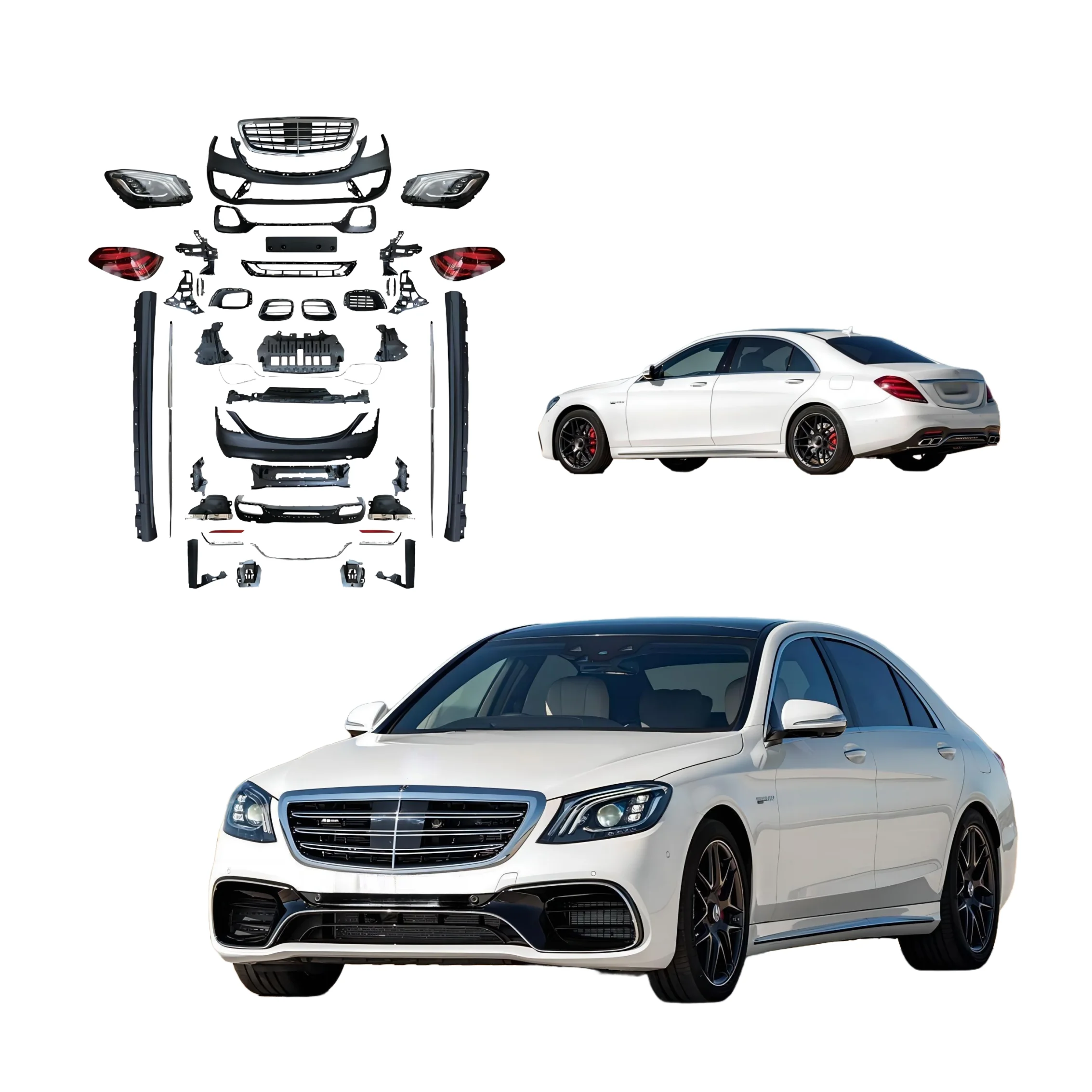 Car Conversion facelift bodykit Modification for w222 upgrade to w222 S63 body kit for Ben  Z class bodykit