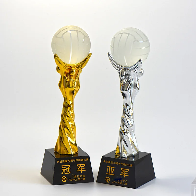 Basketball trophy custom made sport metal trophy
