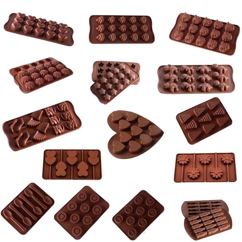 Silicone Chocolate Mold Kitchen Accessories Cake Decorating Tools Silicone Ice Cube Tray Candy Bar Baking Tools