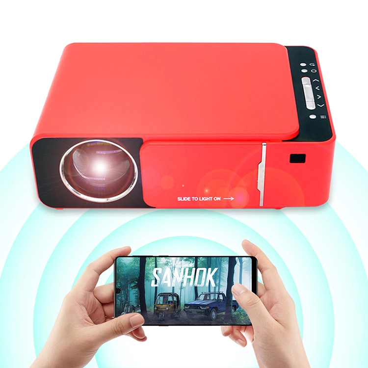 Hot Sale Wifi Wireless Smart Android 3000 Lumens 130 Ansi 1280*720p Led T6 Home Theater Movie Led Beamer Projectors