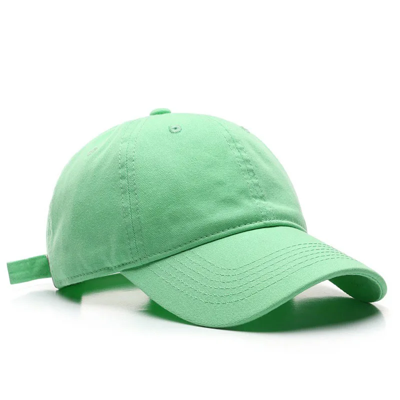 Solid Color Twill Plain Soft Top Embroidery logo Sports Cap Dad Hats Cotton Adjustable Blank Custom Unstructured Baseball Cap