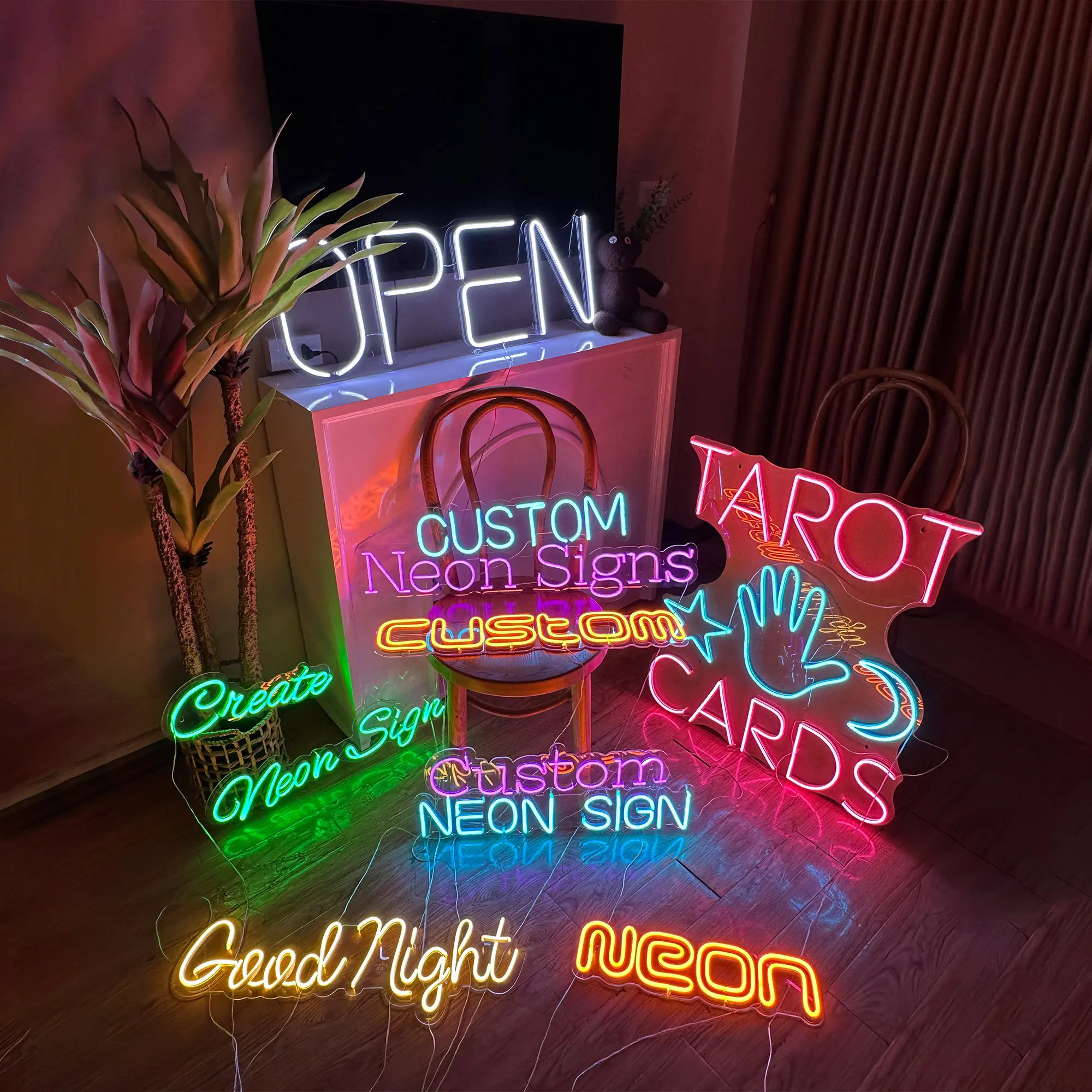 Ice Cream Neon Sign for Business Ice Cream Bar Sign Decor for Drinking Bar Party Bedroom Shop Windows and Doors Decoration