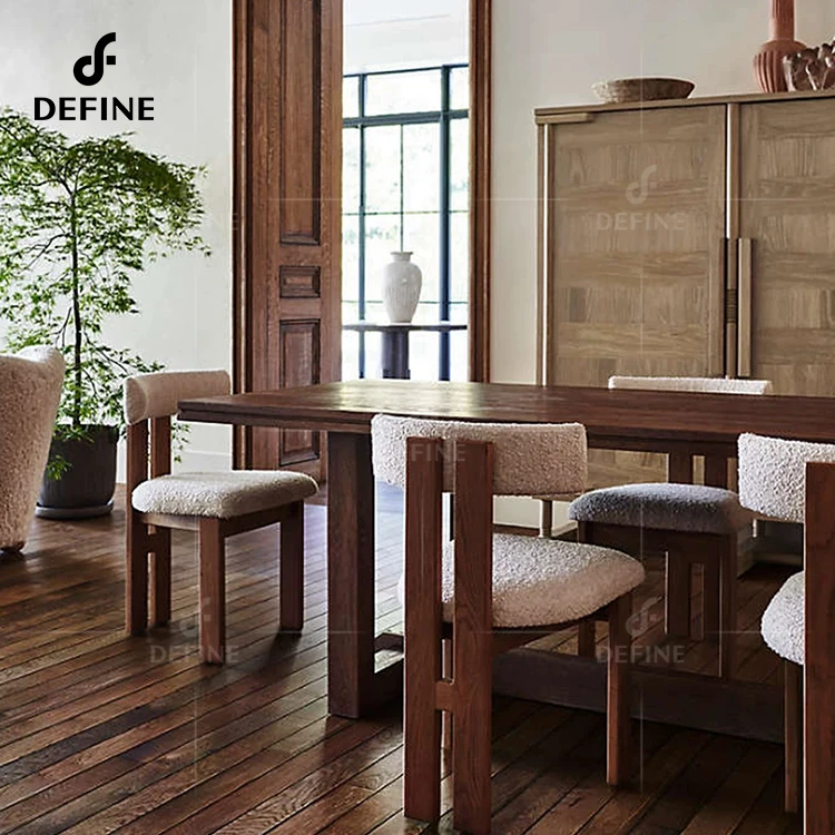 Оптовая продажа отель вилла современный дизайн индивидуальный цвет нордический ресторан ткань деревянный обеденный стул