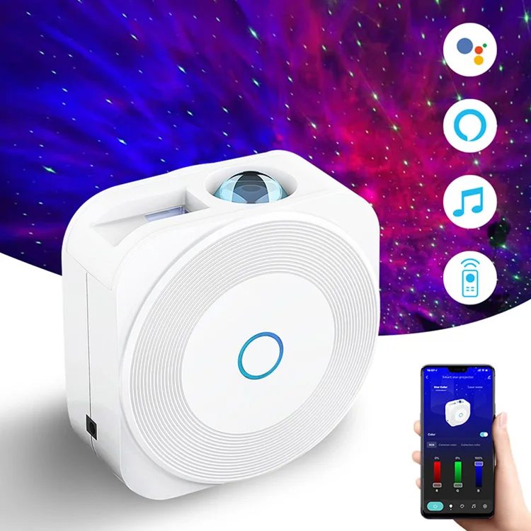 Sound Sensor Music Control Star Moon Colorful Ocean Nebula LED Laser Smart Star Projector