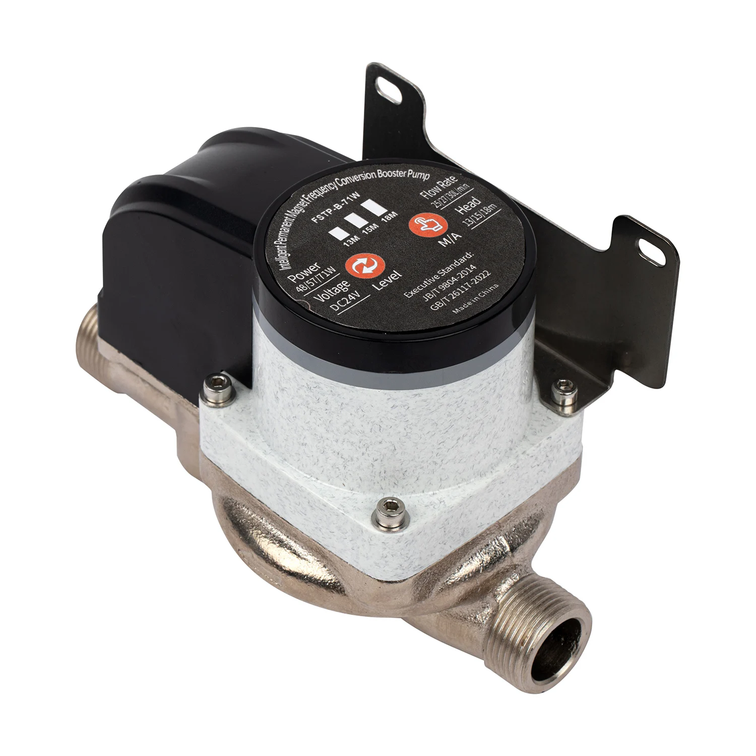 Qiwo bomba mini variable frequency DC24V slient  intelligent household  circulation pump for hot water system