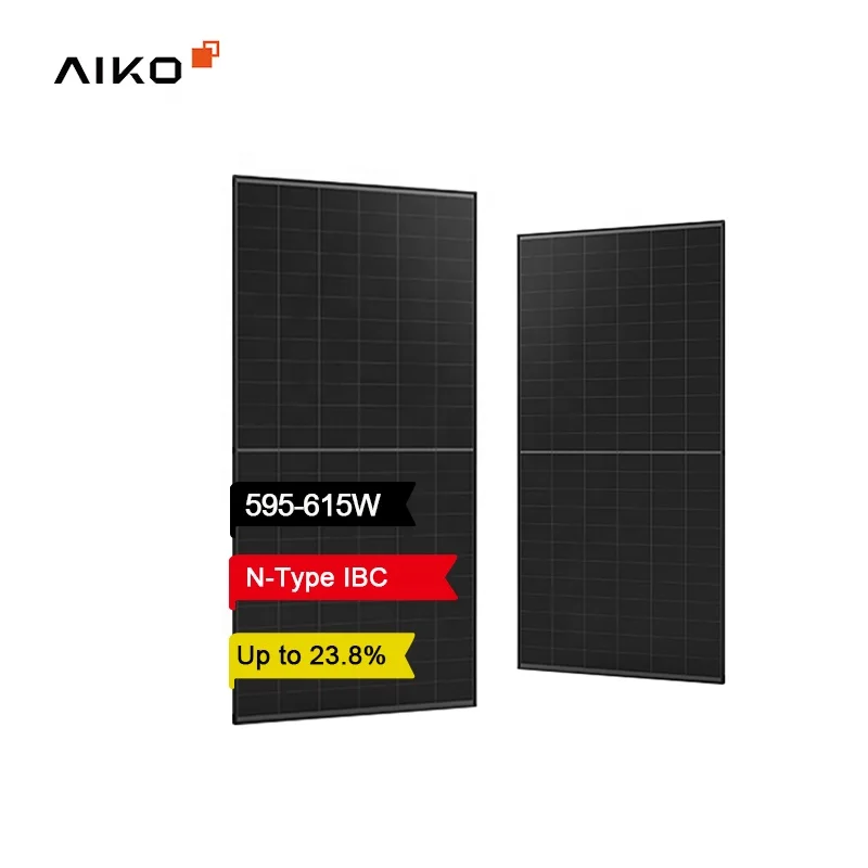 Aiko solar IBC   high efficiency half cell N type photovoltaic panels