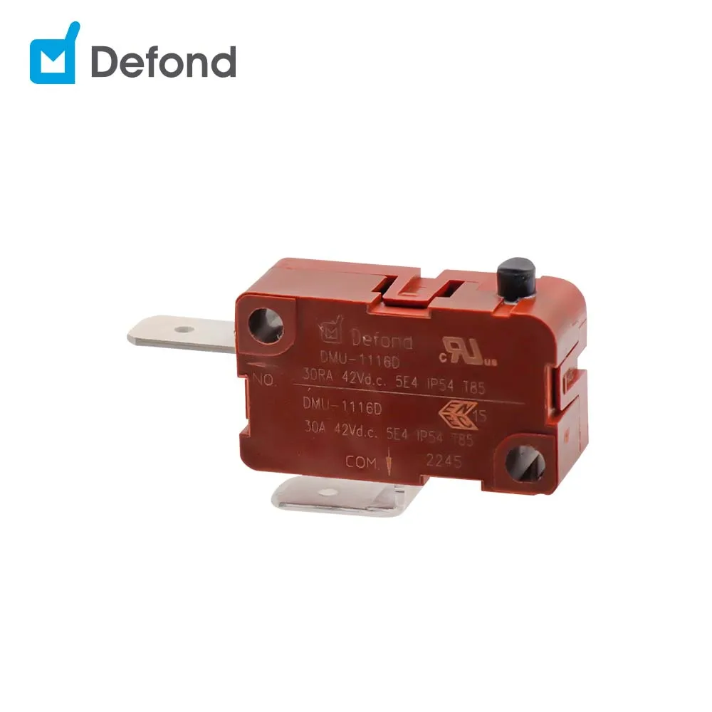 30a микропереключатель 42vdc Defond DMU-1116D-001 SPST IP54 2-контактный T85 микро