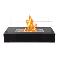 Inno living TT28 portable glass fireplace ethanol fire pit table